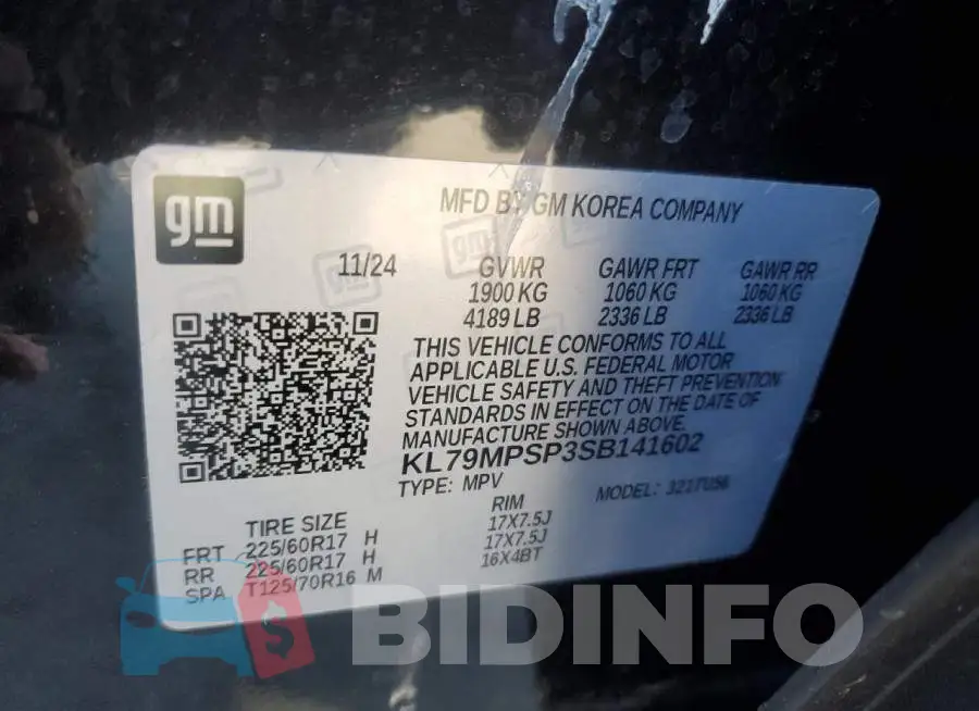 KL79MPSP3SB141602 Photo# 13