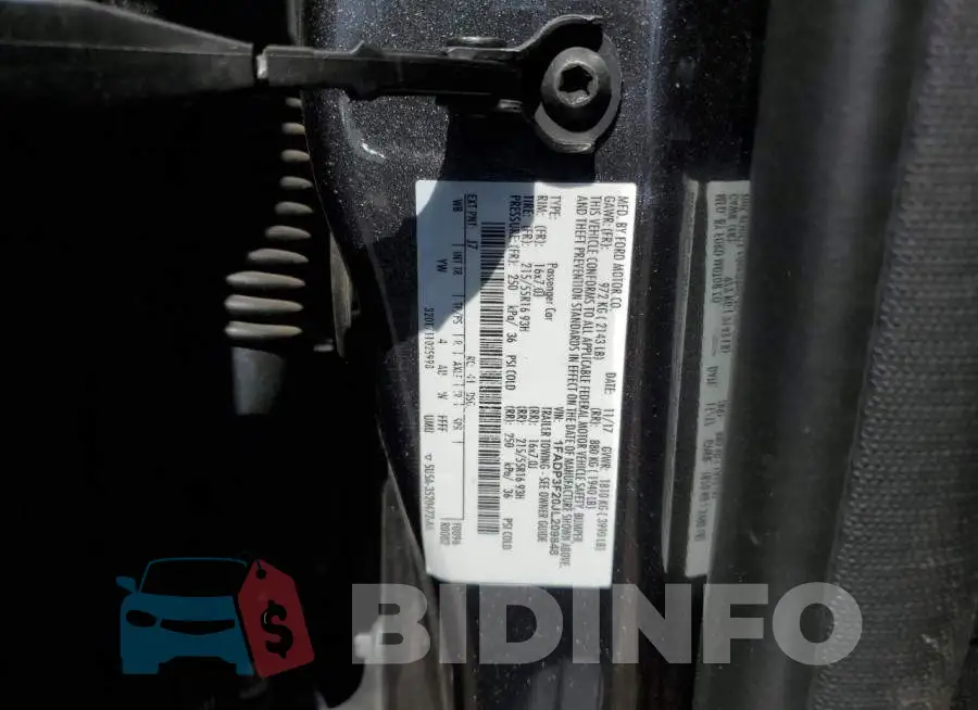 1FADP3F20JL209848 Photo# 13