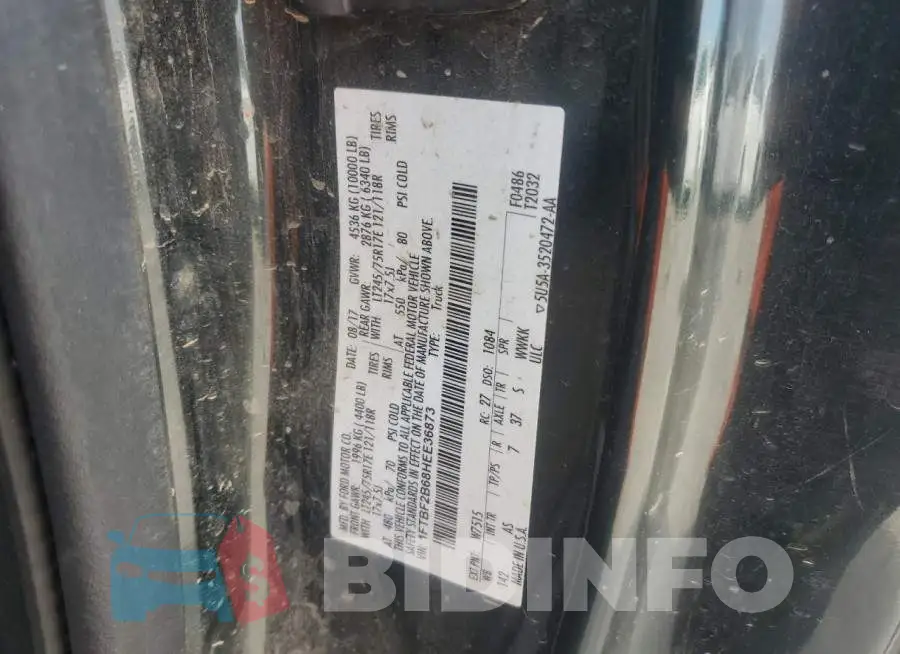 1FTBF2B68HEE36873 Photo# 12