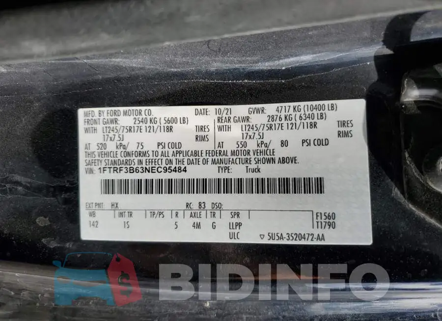 1FTRF3B63NEC95484 Photo# 13
