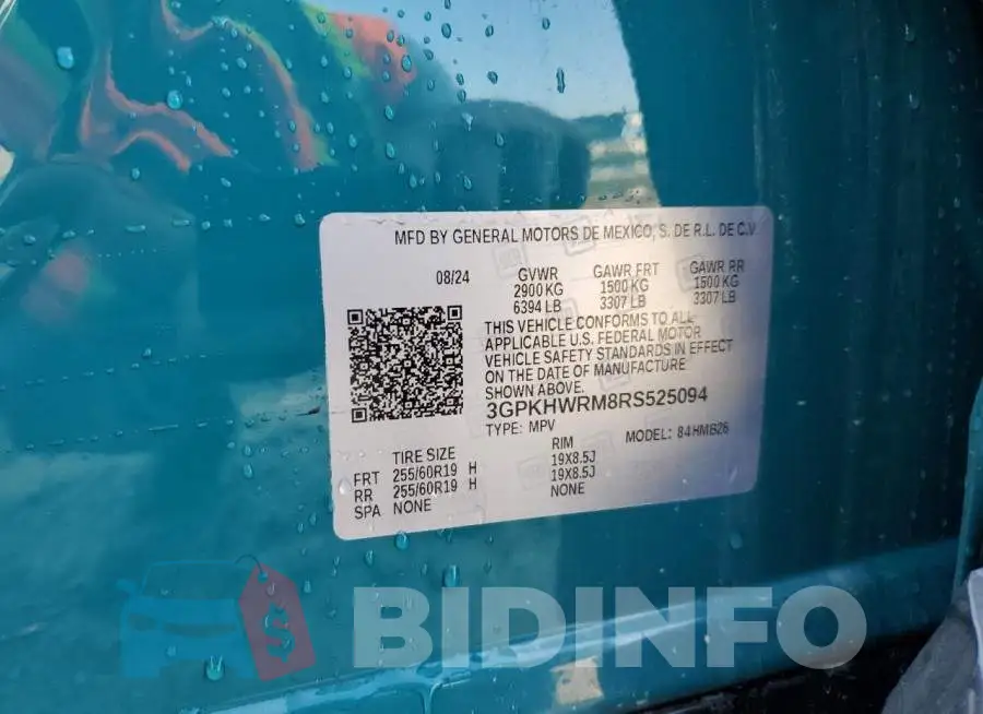 3GPKHWRM8RS525094 Photo# 14