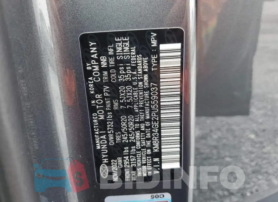 KM8R34GE2PU559037 Photo# 13
