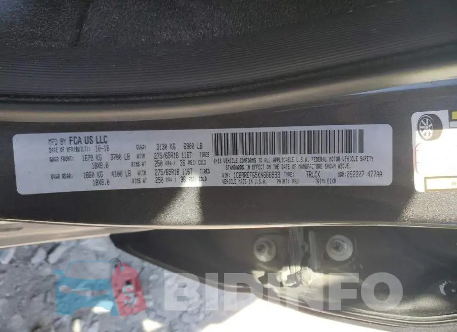 1C6RREFG5KN666993 Photo# 12