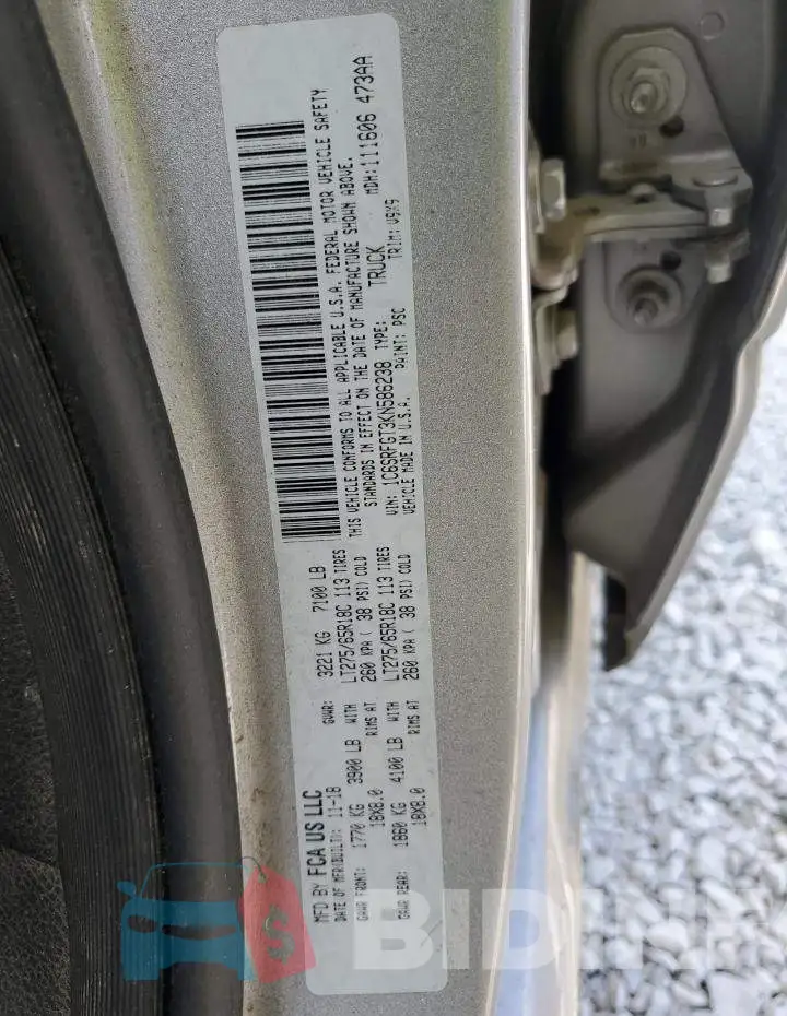 1C6SRFGT3KN586238 Photo# 12