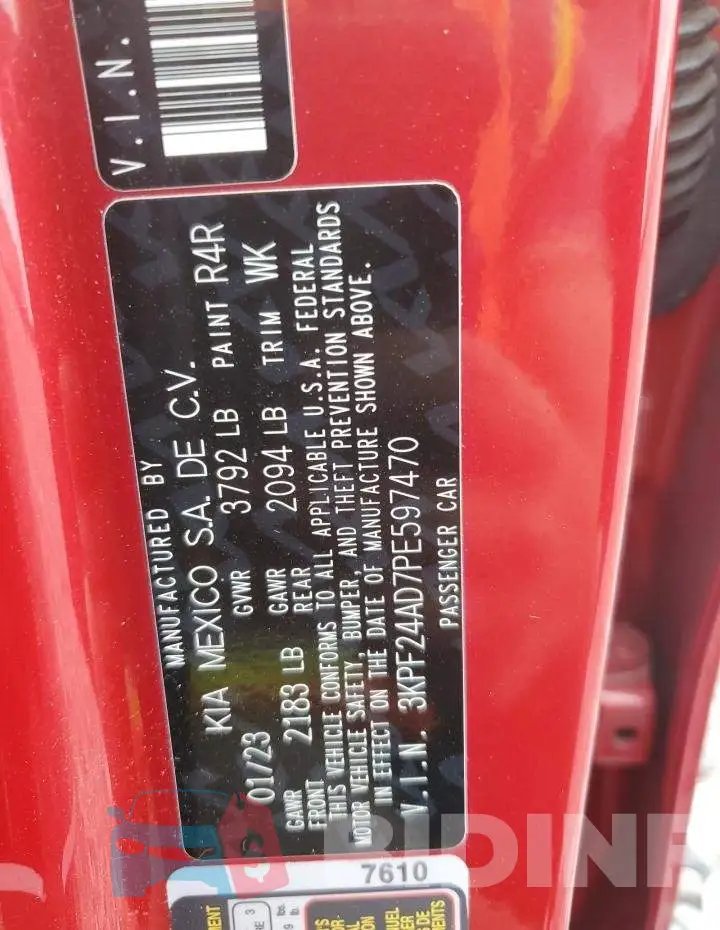 3KPF24AD7PE597470 Photo# 12