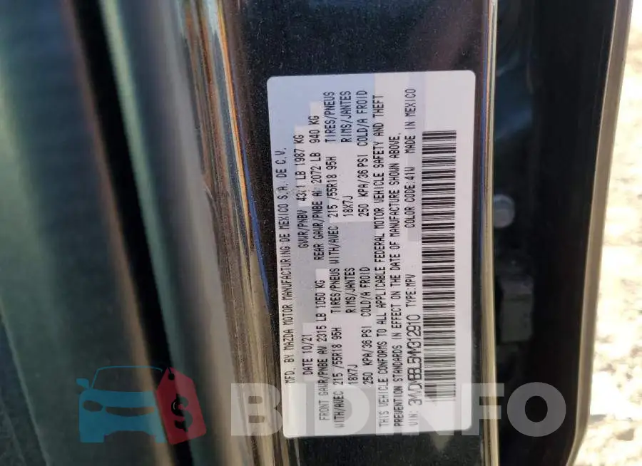 3MVDMBBL5MM312910 Photo# 13