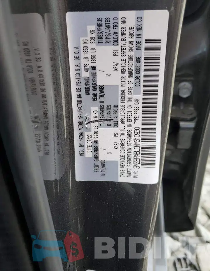 3MZBPABL0NM310930 Photo# 12