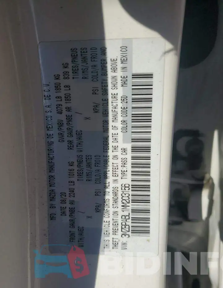 3MZBPABL1MM203156 Photo# 12