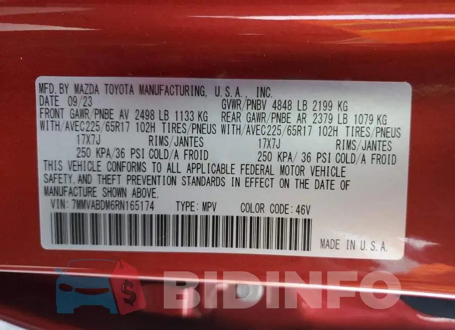 7MMVABDM6RN165174 Photo# 12