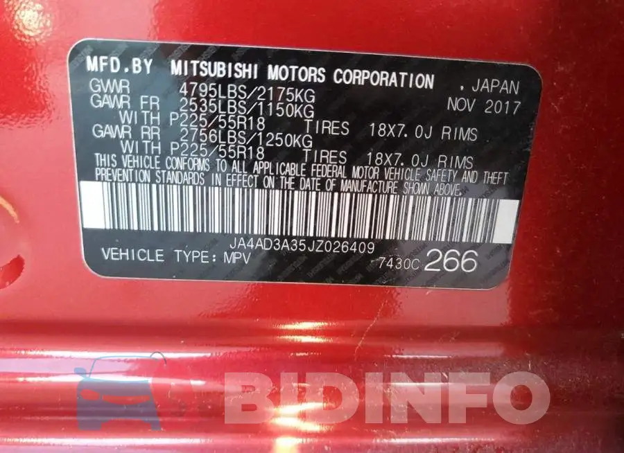 JA4AD3A35JZ026409 Photo# 13