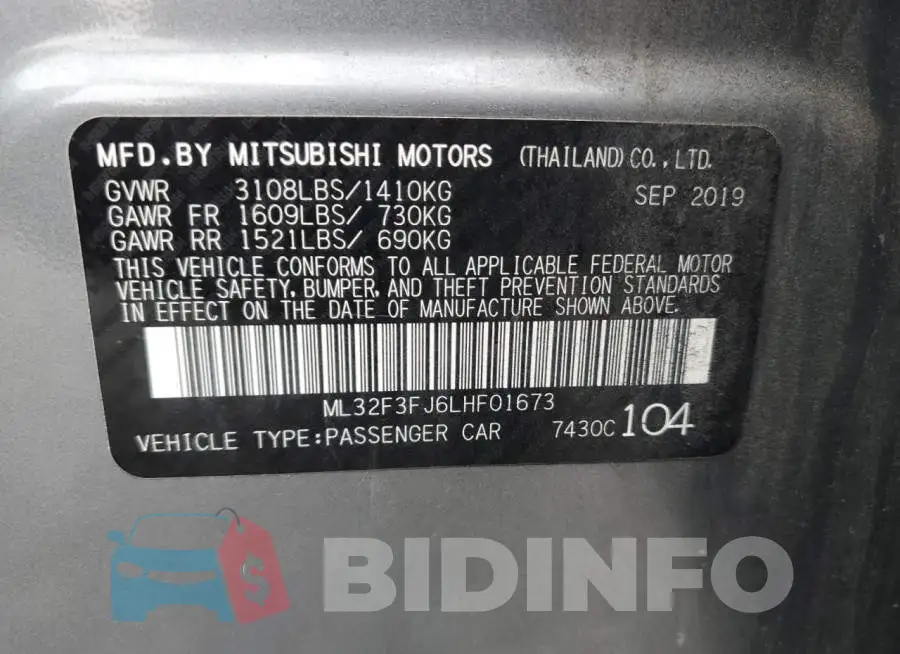 ML32F3FJ6LHF01673 Photo# 12