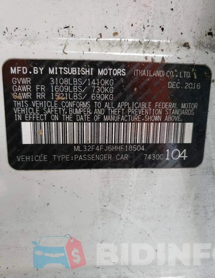 ML32F4FJ6HHF18504 Photo# 12