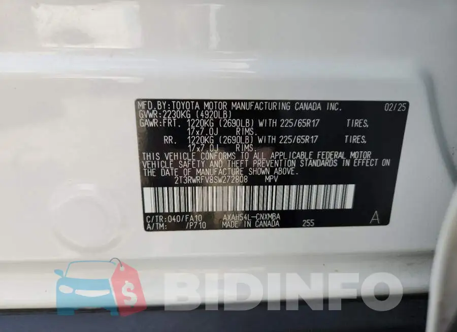 2T3RWRFV8SW272808 Photo# 14