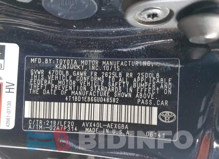 4T1BD1EB6GU048582 Photo# 12