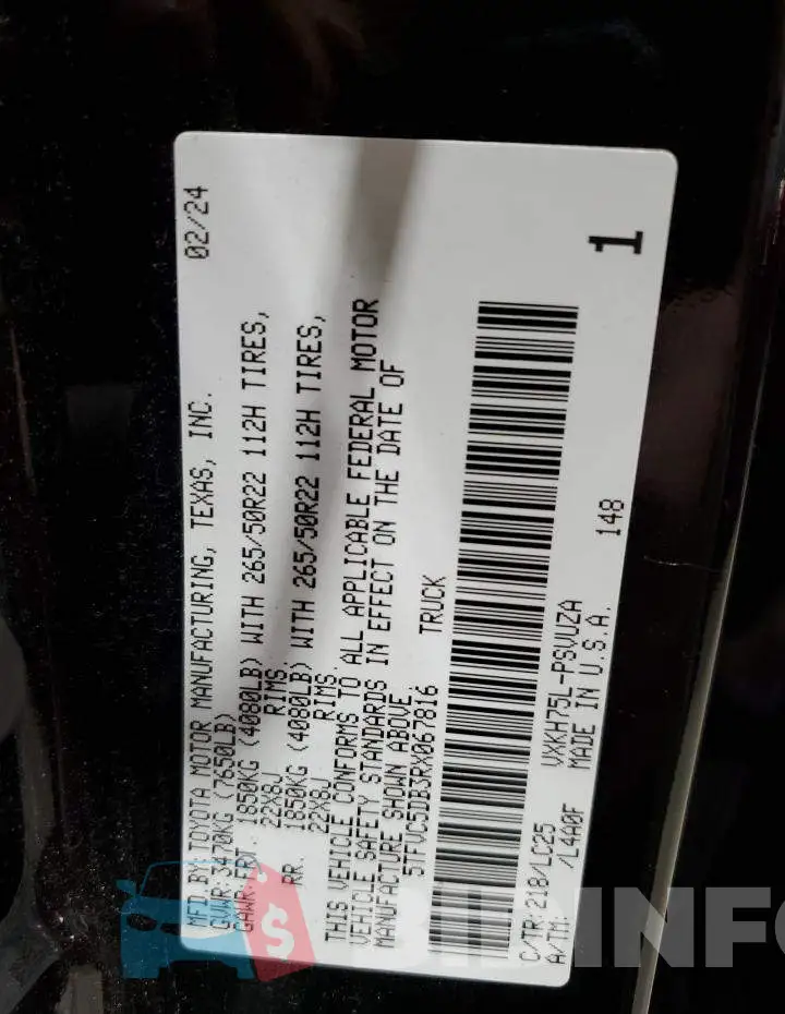 5TFVC5DB3RX067816 Photo# 12