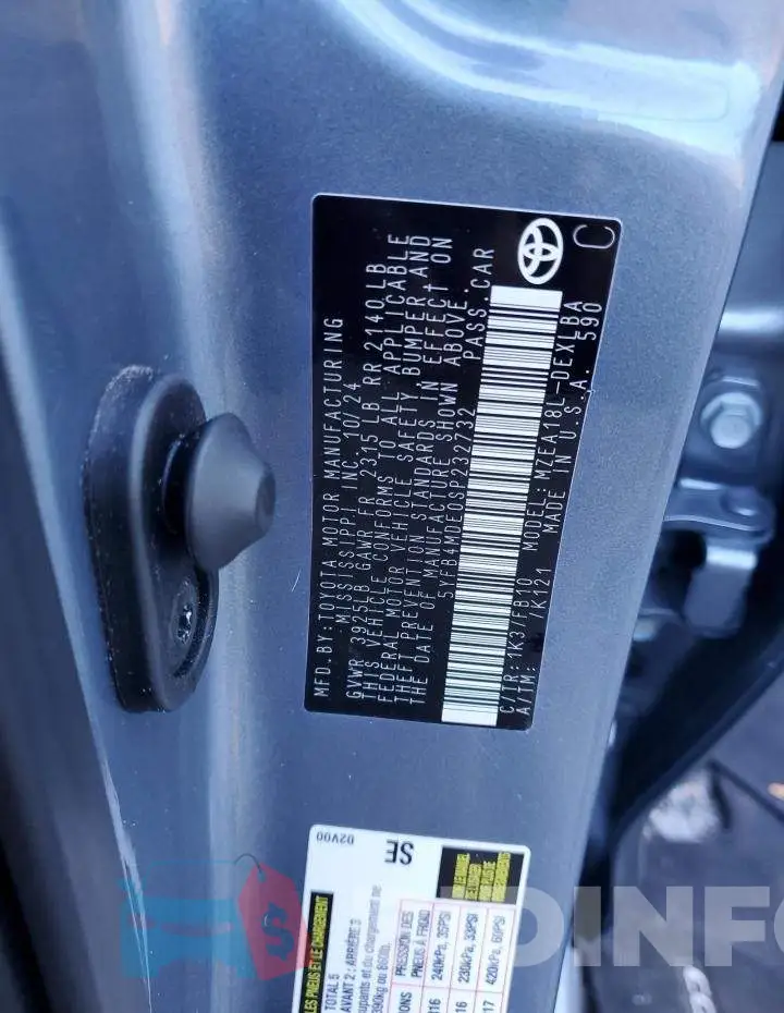 5YFB4MDE0SP232732 Photo# 12