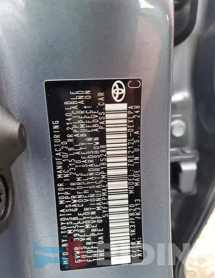 5YFEPMAE7MP185288 Photo# 13