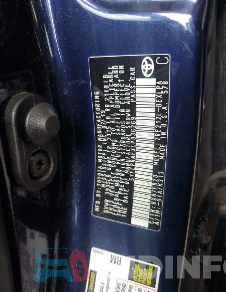 5YFEPRAEXLP036269 Photo# 12