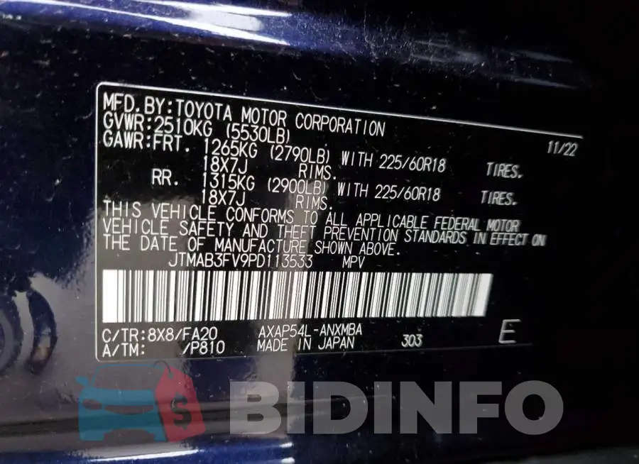 JTMAB3FV9PD113533 Photo# 13