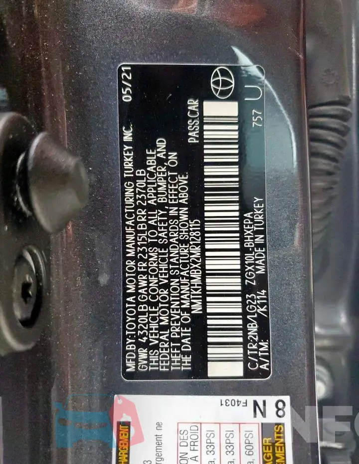 NMTKHMBX2MR128115 Photo# 13