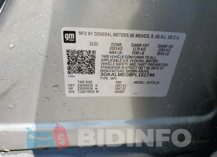 3GKALMEG8PL151744 Photo# 13