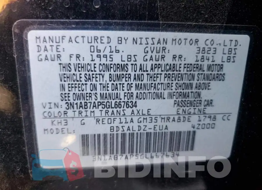 3N1AB7AP5GL667634 Photo# 12