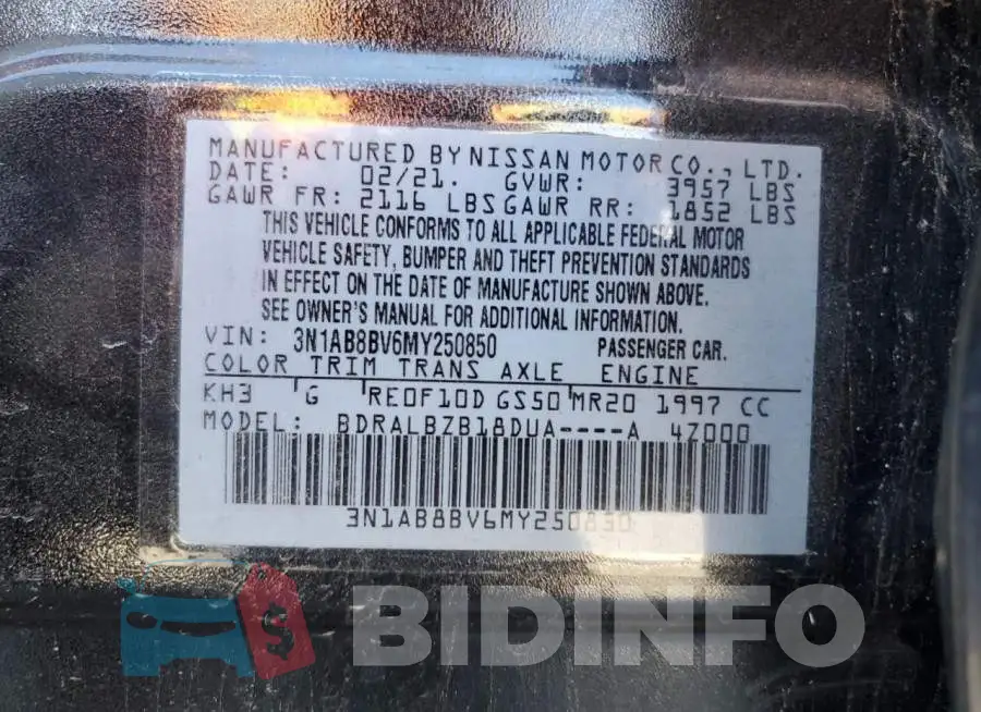 3N1AB8BV6MY250850 Photo# 12