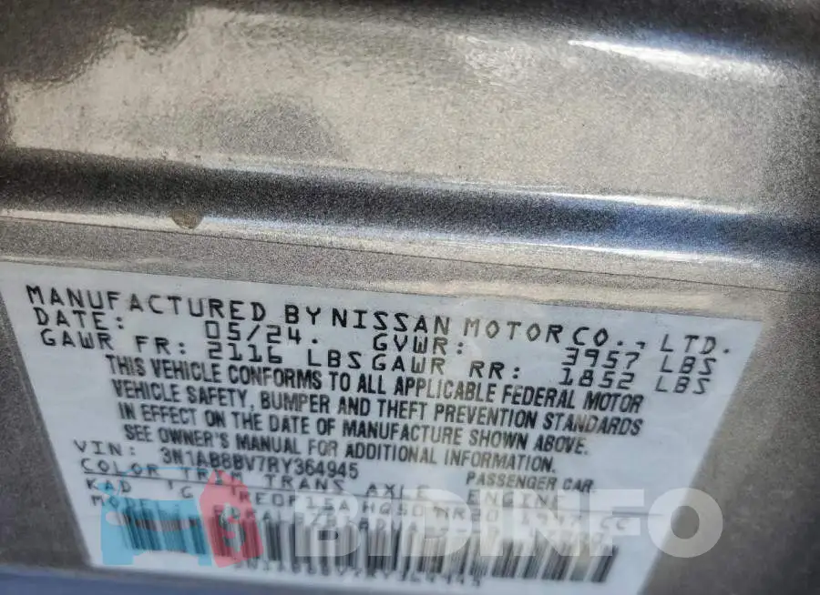 3N1AB8BV7RY364945 Photo# 13