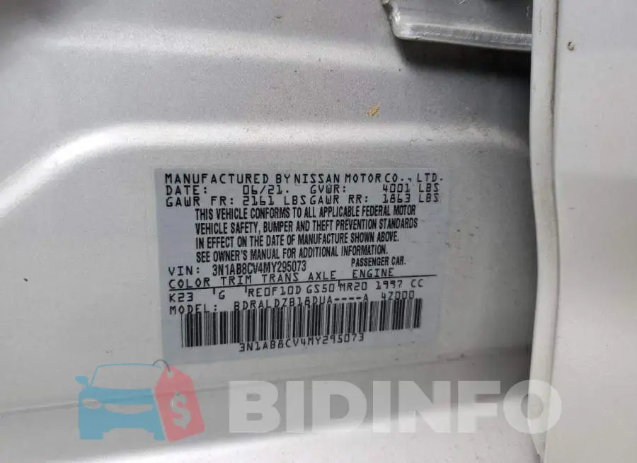 3N1AB8CV4MY295073 Photo# 13