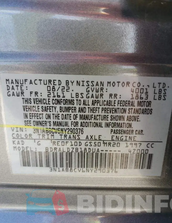 3N1AB8CV6NY290376 Photo# 12