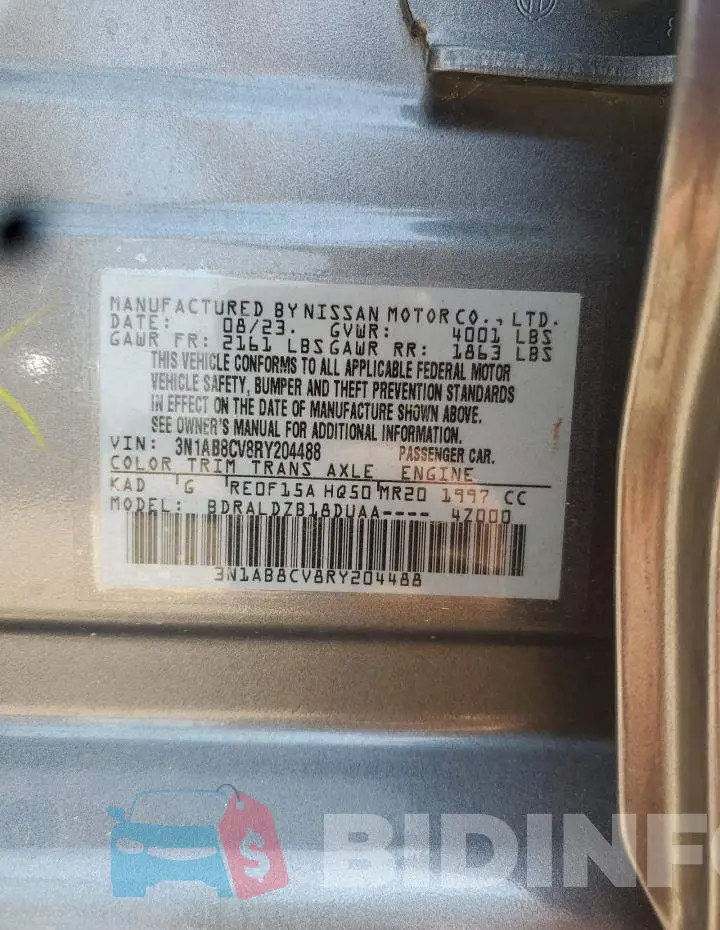 3N1AB8CV8RY204488 Photo# 12