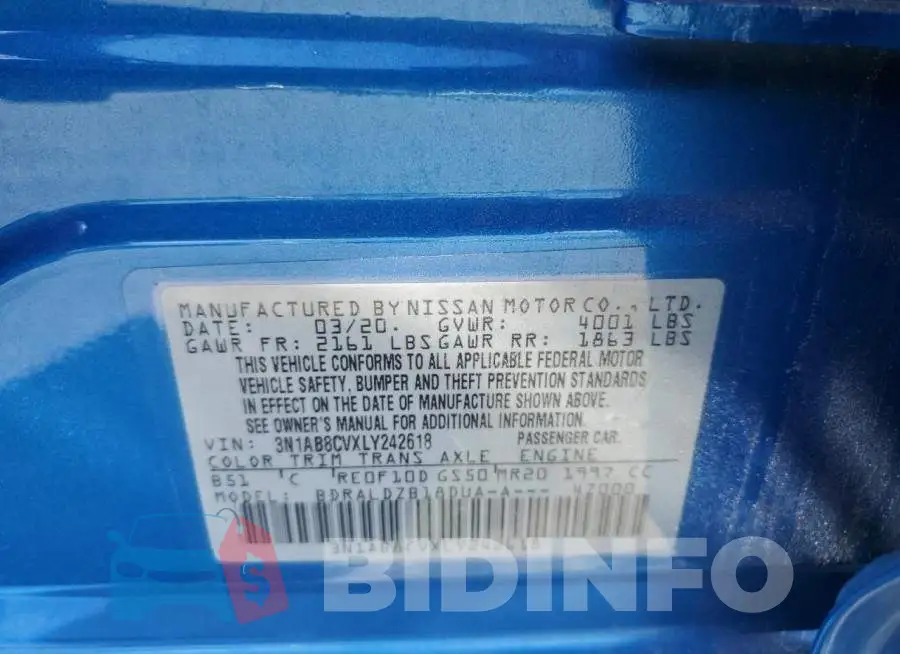 3N1AB8CVXLY242618 Photo# 12