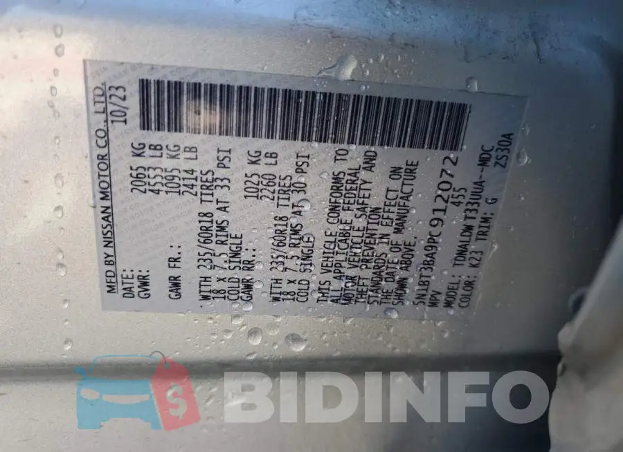 5N1BT3BA9PC912072 Photo# 12