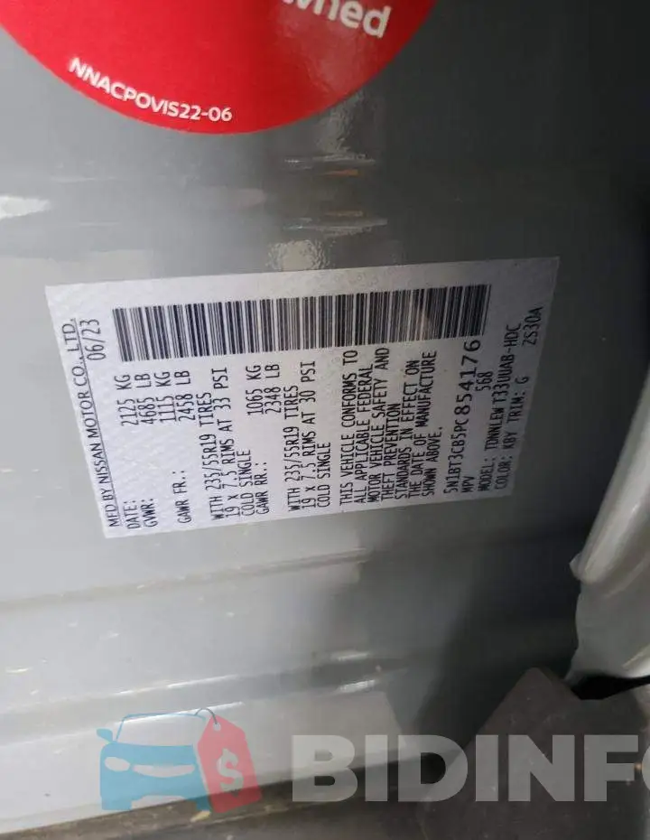 5N1BT3CB5PC854176 Photo# 12
