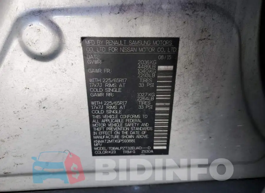 KNMAT2MTXGP593881 Photo# 13