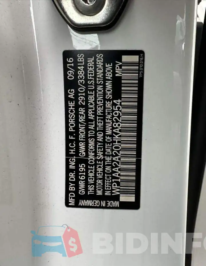 WP1AA2A20HKA82954 Photo# 11