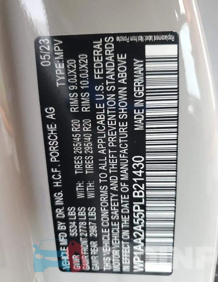 WP1AA2A55PLB21430 Photo# 12