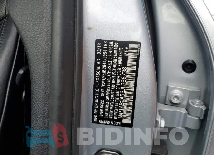 WP1AB2A53JLB36738 Photo# 13