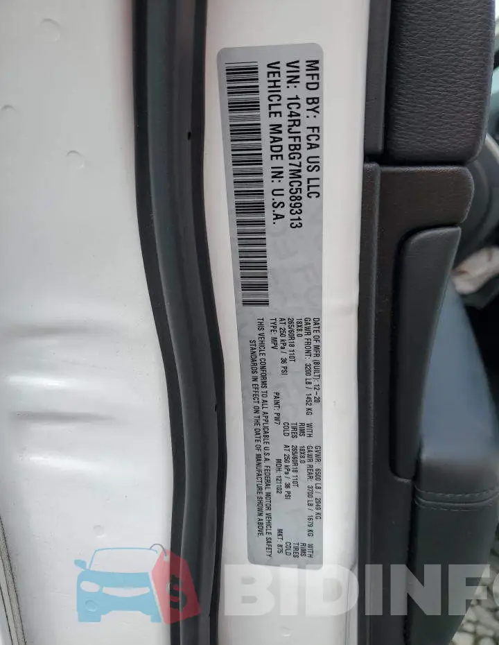 1C4RJFBG7MC589313 Photo# 13