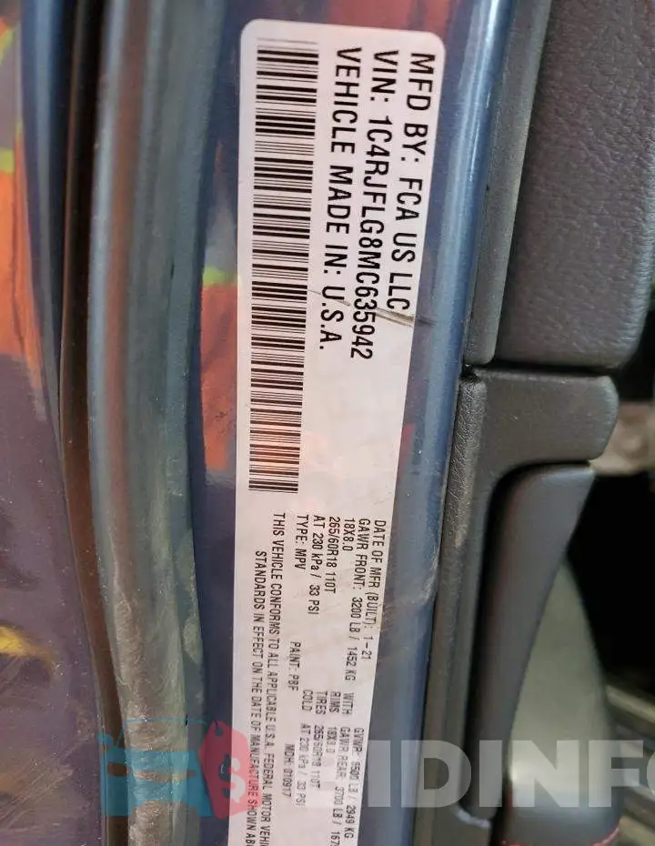 1C4RJFLG8MC635942 Photo# 13