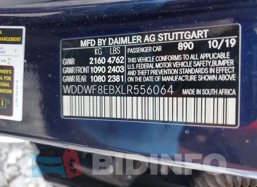 WDDWF8EBXLR556064 Photo# 12