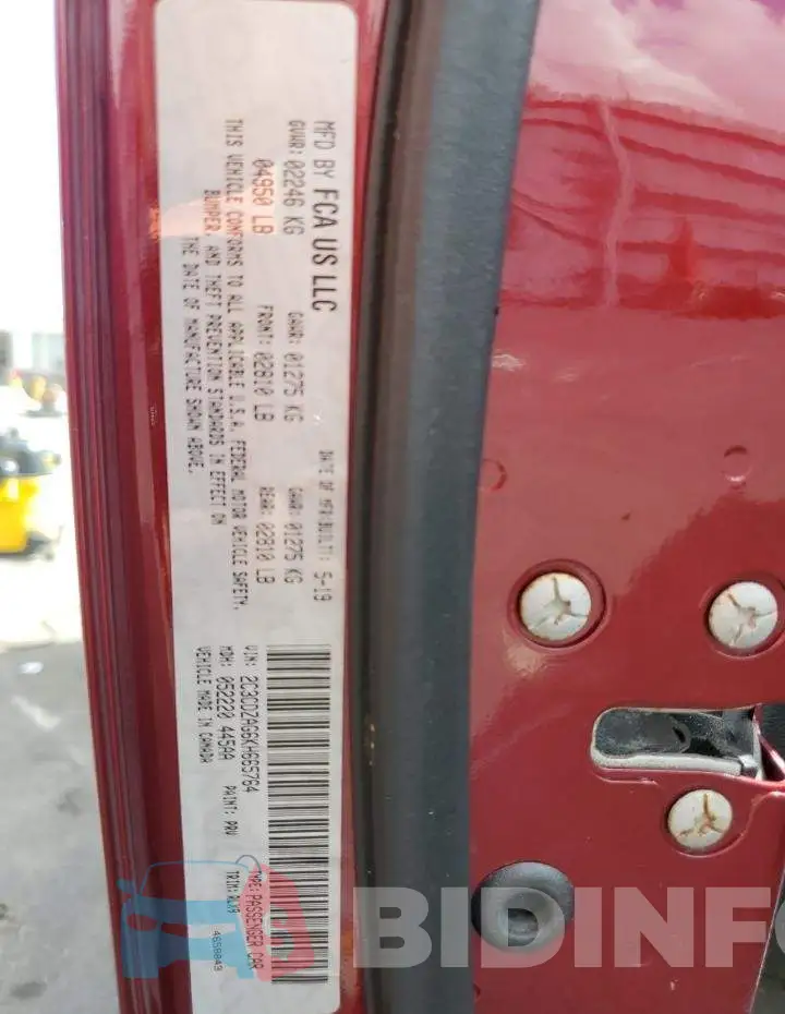 2C3CDZAG6KH665764 Photo# 12
