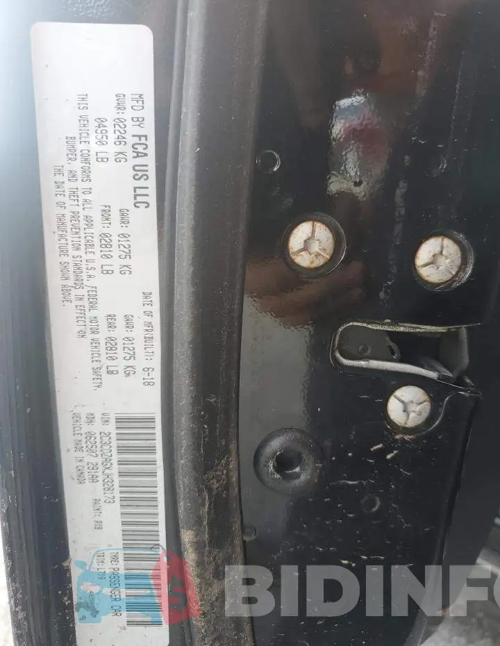 2C3CDZAGXJH328173 Photo# 12