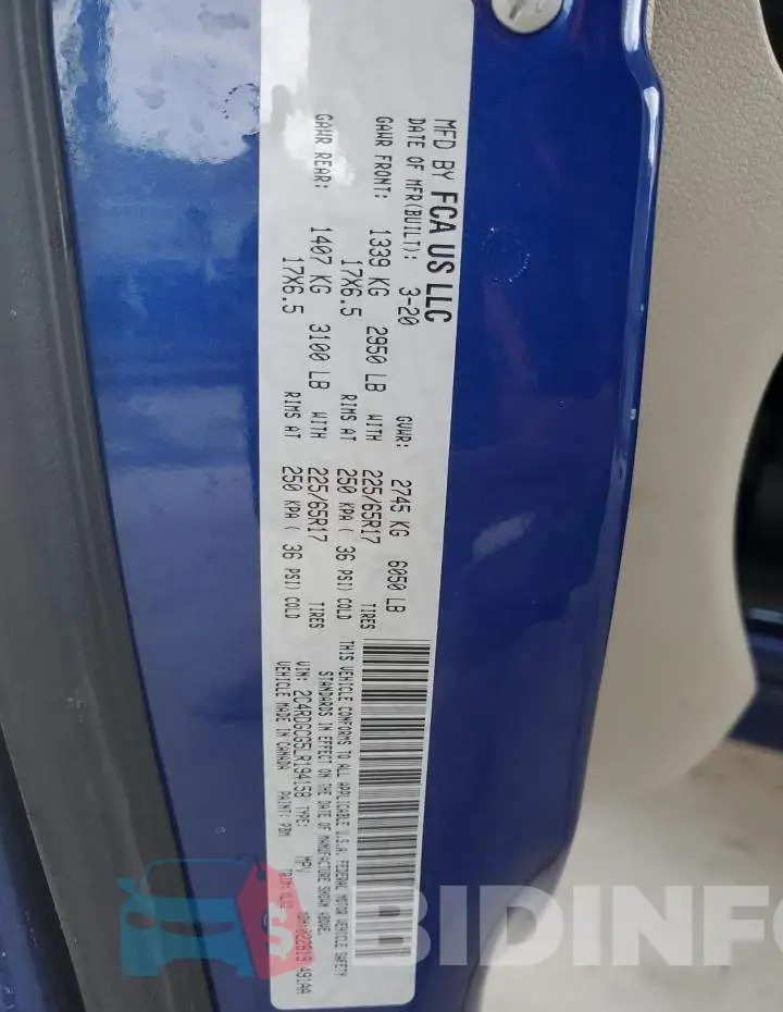 2C4RDGCG5LR194158 Photo# 13