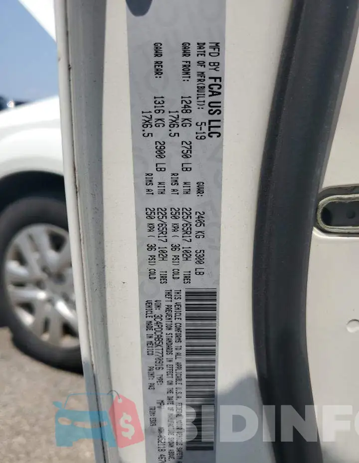 3C4PDCAB5KT770916 Photo# 13