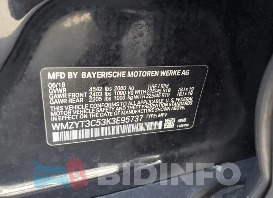 WMZYT3C53K3E95737 Photo# 13