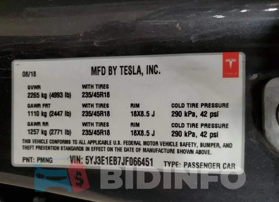 5YJ3E1EB7JF066451 Photo# 13