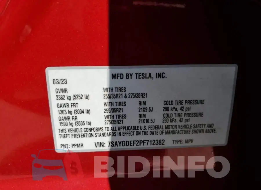 7SAYGDEF2PF712382 Photo# 13