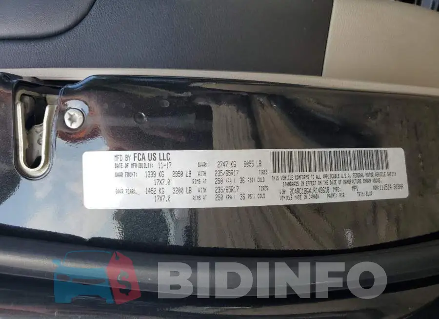 2C4RC1BGXJR149618 Photo# 14