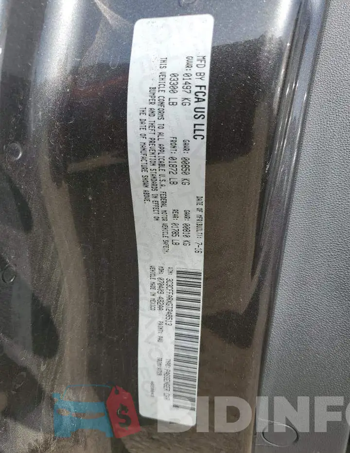 3C3CFFARXGT248513 Photo# 12